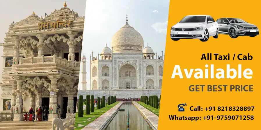 Lucknow to Mathura Taxi Hire on Rent